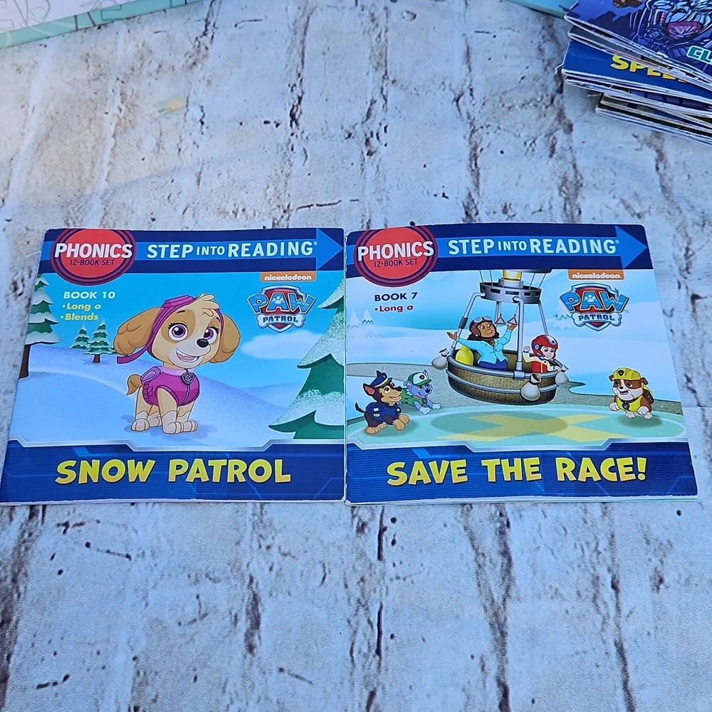 Phonics Step Into Ready Teenage Mutant‎ Ninga & Paw Patrol Lot Of 14